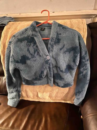 Victoria's Secret PINK Cropped Sherpa Cardigan