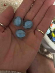 Blue Swirl Glass Marbles