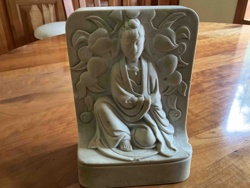 East Asian-Style Figural Relief Bookend