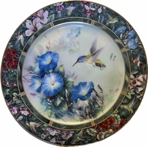 Lena Liu's 'Violet-Crowned Hummingbird' Collector Plate (Plate #1A)