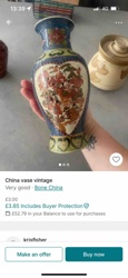 Vintage Chinese Polychrome Decorative Vase