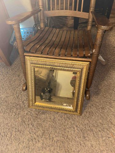 Gold Gilded Decorative Square Wall Mirror
