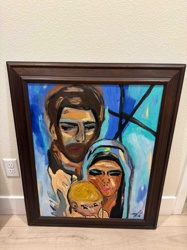 Modern Impressionistic Holy Family Painting