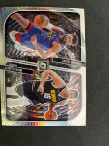 2023-24 Panini Donruss Optic Jamal Murray & Nikola Jokic Optical Illusions Prizm Card