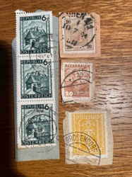 Assortment of Used Austrian Postage Stamps