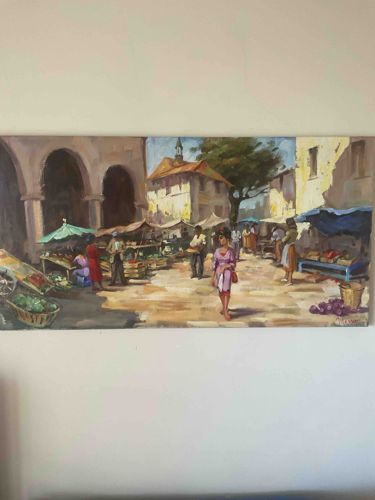 Market Scene Painting