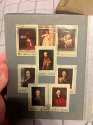 Soviet Union Art-Themed Postage Stamps (Mounted)