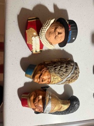 Set of Decorative Character Pipe Heads