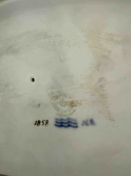 Royal Copenhagen Porcelain Marking with Production Date '1858'