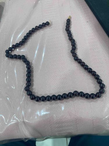 Black Beaded Necklace (Unclasped)