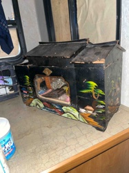 Vintage Japanese Lacquerware Music Box or Diorama Shrine