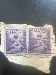 US 3 Cent NATO Commemorative Postage Stamps (1952)