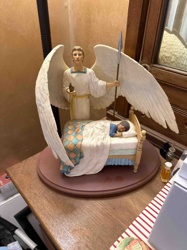 Guardian Angel Protecting Sleeping Child Figurine