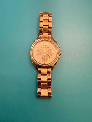 Coach Rose Gold-Tone Chronograph Watch