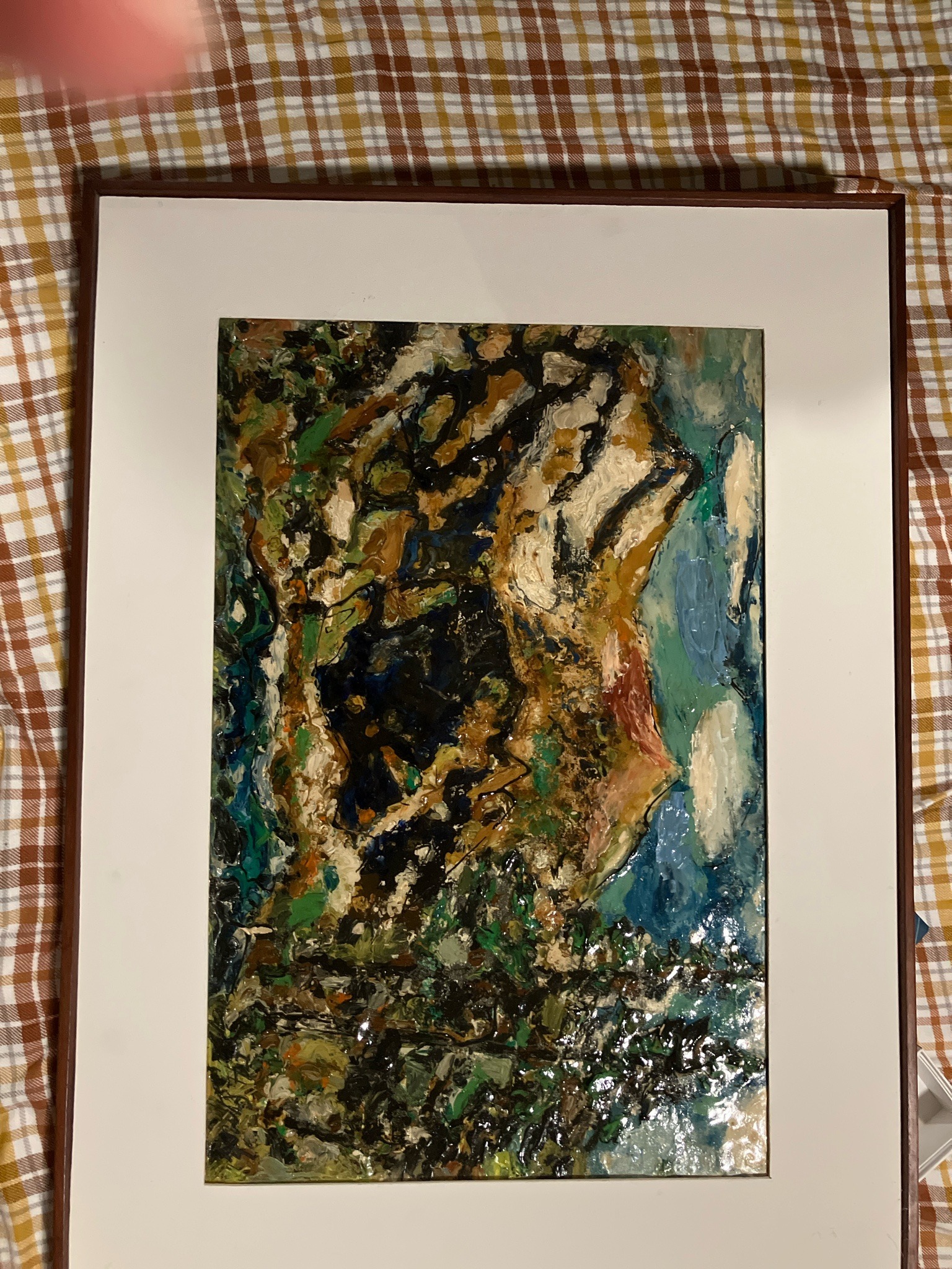 Submitted photo of Abstract impasto oil painting