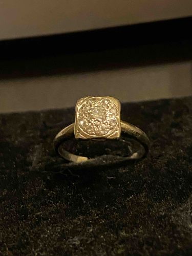 Vintage Cluster Diamond Ring