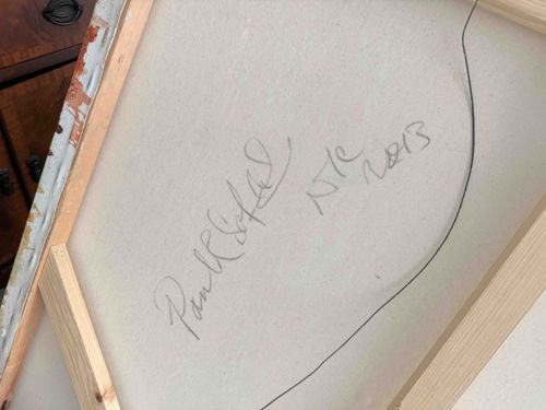 Signed and Dated Canvas Verso by Paul R. Socol, 2013