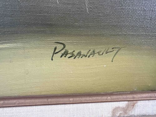 Signature of 'Pasanault' on a Canvas Painting