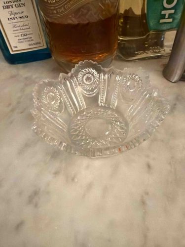 Early American Pattern Glass (EAPG) Scalloped Nut or Berry Bowl