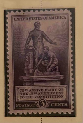 75th Anniversary of the 13th Amendment Commemorative Postage Stamp