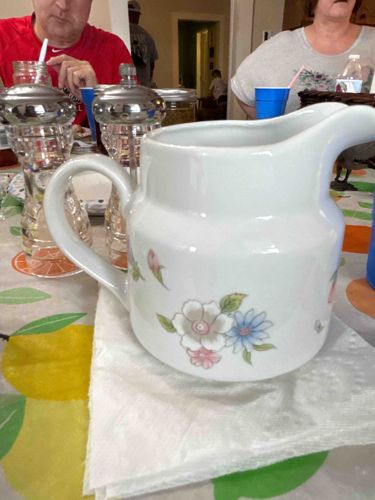 Floral Pattern Ceramic Pitcher