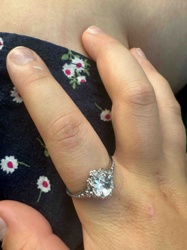 Oval Halo Solitaire Ring