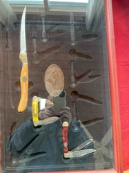 Knives and Coin Display Case