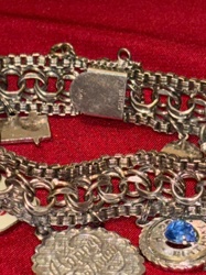 Vintage Sterling Silver Charm Bracelet