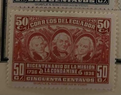 Ecuador 50 Centavos Bicentenario de La Mision Stamp