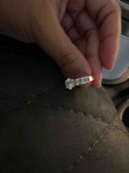 Diamond or Gemstone Ring with Channel-Set Baguettes