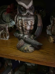 Ceramic Owl Figurine