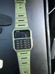 Casio Databank DBC-60 Calculator Watch (Olive Green)