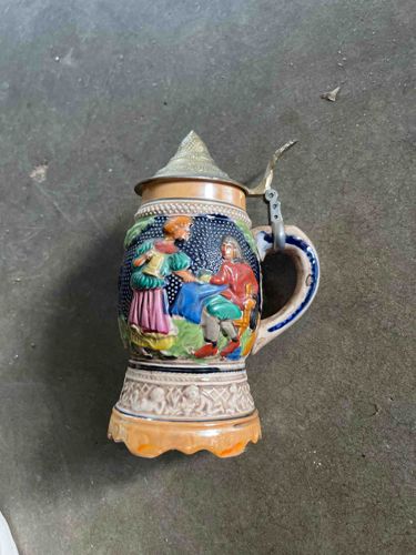 Vintage German Character Stein