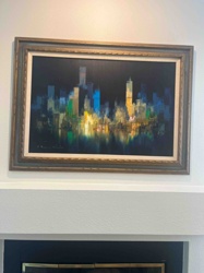 Munchen Cityscape Painting from Multicolored Series (circa 1967)