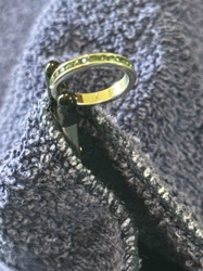 Green Gemstone Band Ring