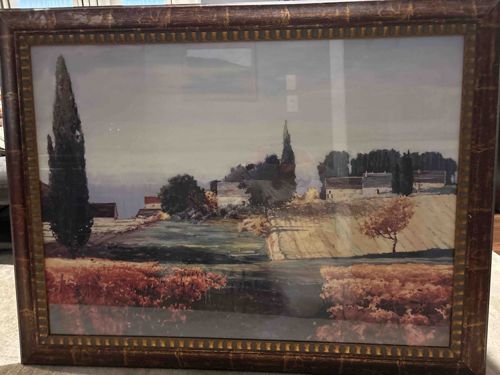 Framed Tuscan Landscape Print