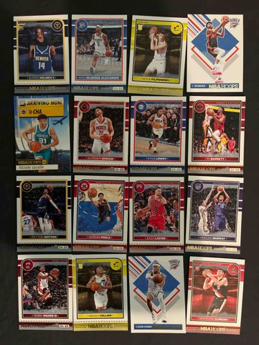 Collection of 2024-25 Panini NBA Hoops Basketball Trading Cards