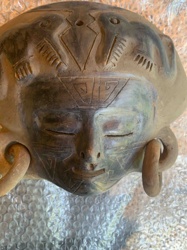 Ancient Anthropomorphic Face Effigy Vessel