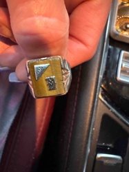 Vintage Masonic Signet Ring with Tiger's Eye and Silver Emblems