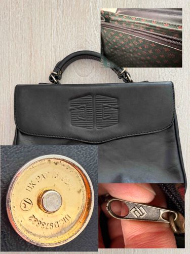 Givenchy Vintage Black Leather Top Handle Bag