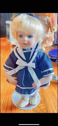 Porcelain Musical Sailor Doll