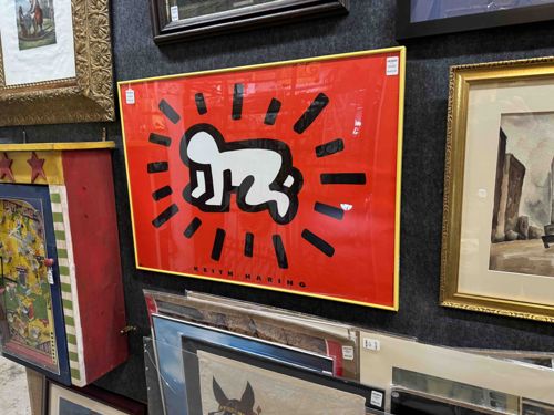 Keith Haring 'Radiant Baby' Framed Poster
