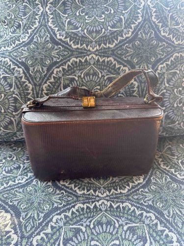 Vintage Brown Vanity Case/Box Purse