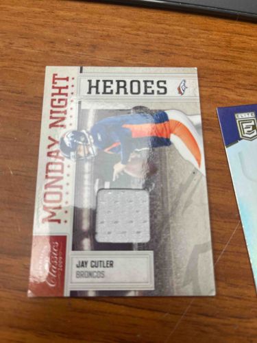 Jay Cutler Monday Night Heroes Denver Broncos Football Relic Card