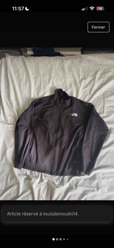 The North Face Fleece Jacket (Dark Gray/Black)