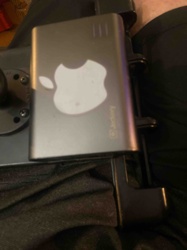 Jechery Portable Power Bank with Apple Logo Decal