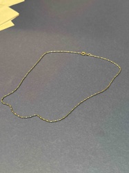 Gold-Tone Elongated Link Chain Necklace