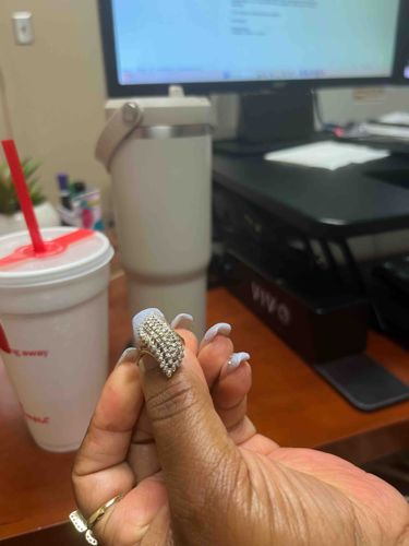 Pave-Set Multi-Stone Finger Armor Ring