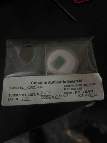 Certified Genuine Authentic Emerald (Loose Gemstone)