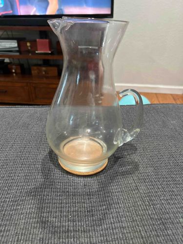 Glass Pitcher with Cork Base